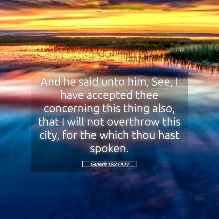 Genesis 19:21 KJV Bible Study