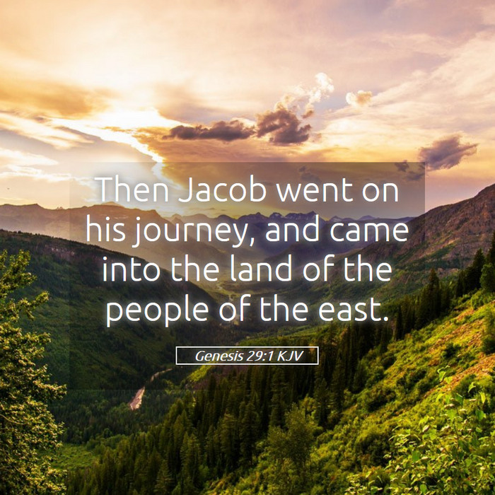 Genesis 29:1 KJV Bible Study