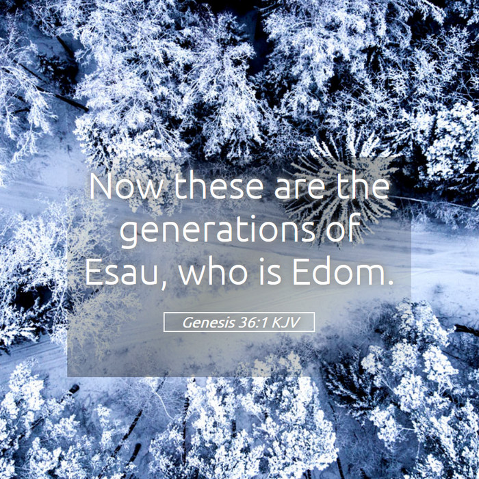 Genesis 36:1 KJV Bible Study