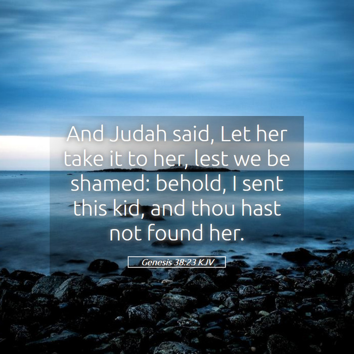 Genesis 38:23 KJV Bible Study