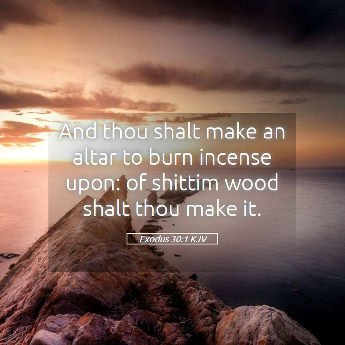 Exodus 30:1 KJV Bible Study