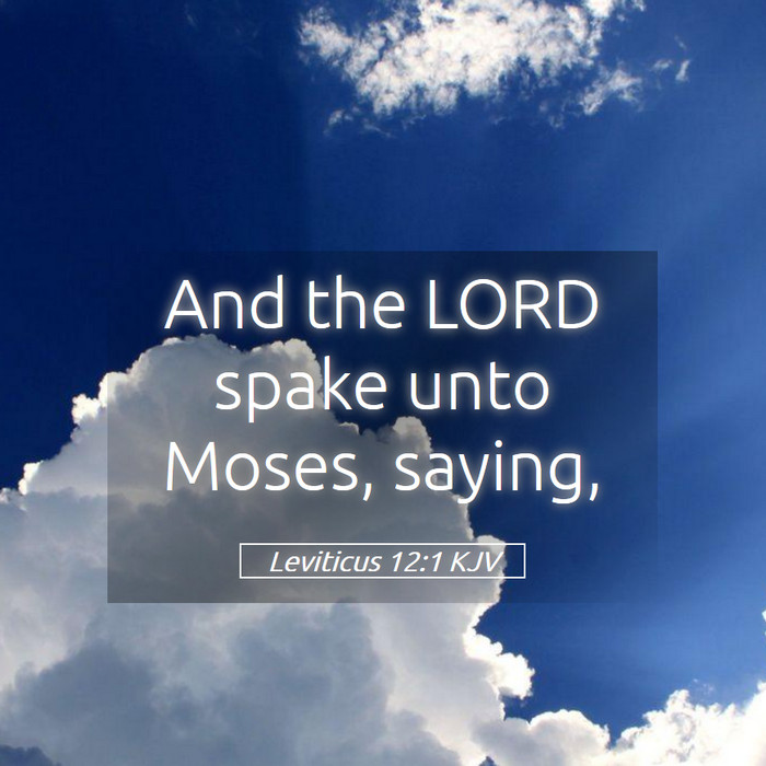 Leviticus 12:1 KJV Bible Study
