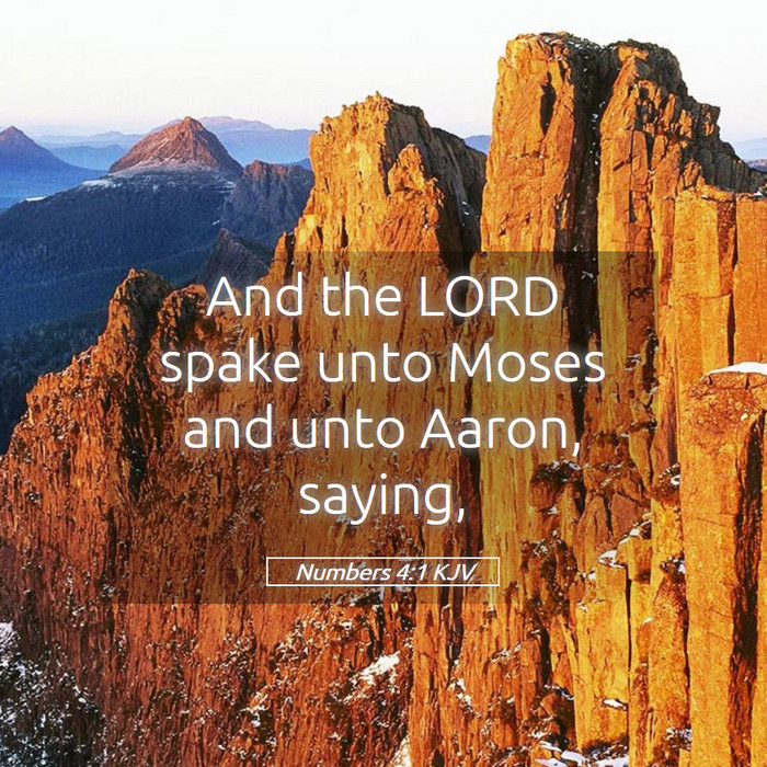 Numbers 4:1 KJV Bible Study