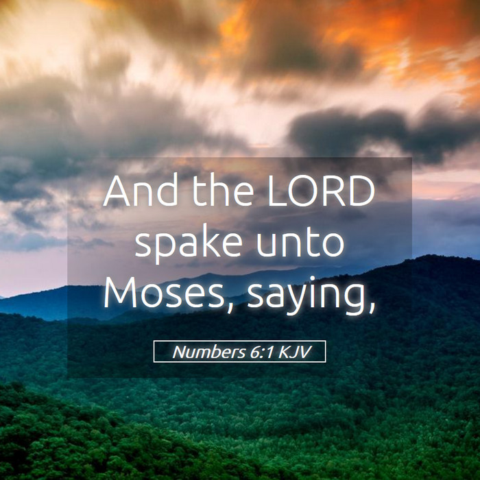 Numbers 6:1 KJV Bible Study