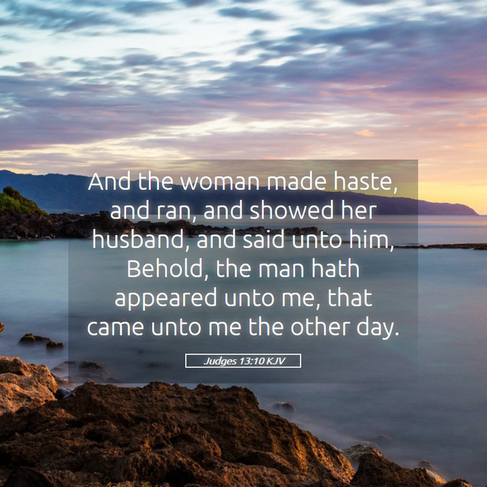 Judges 13:10 KJV Bible Study