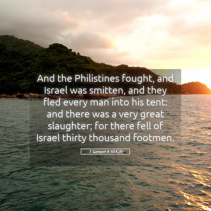 1 Samuel 4:10 KJV Bible Study