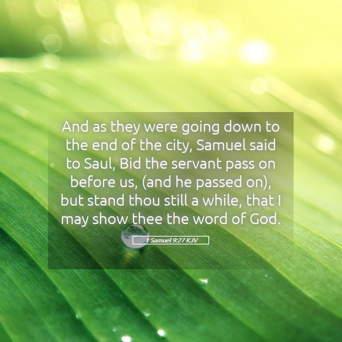 1 Samuel 9:27 KJV Bible Study