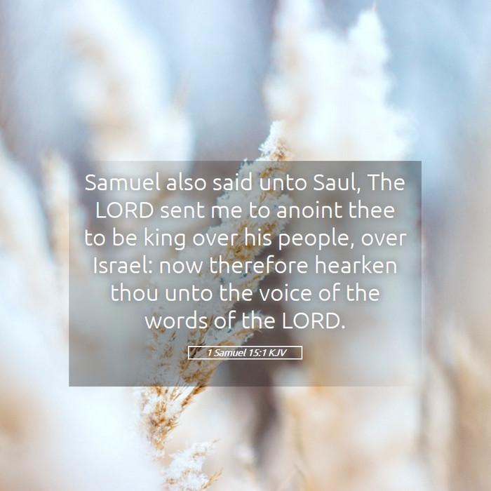 1 Samuel 15:1 KJV Bible Study