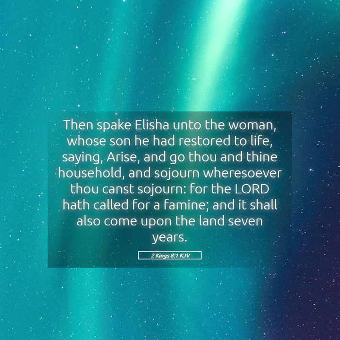 2 Kings 8:1 KJV Bible Study