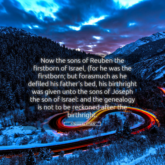 1 Chronicles 5:1 KJV Bible Study