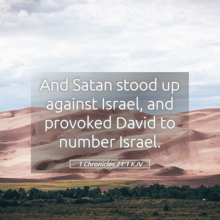 1 Chronicles 21:1 KJV Bible Study