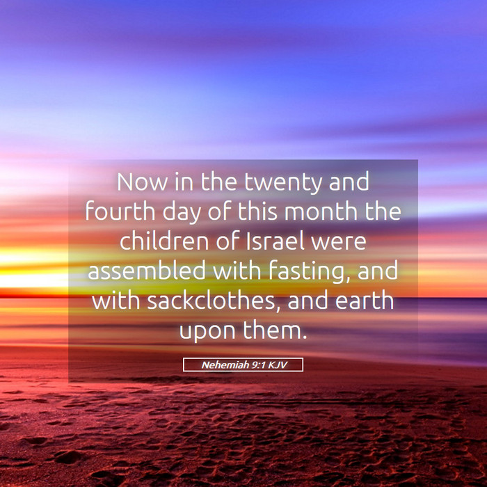 Nehemiah 9:1 KJV Bible Study