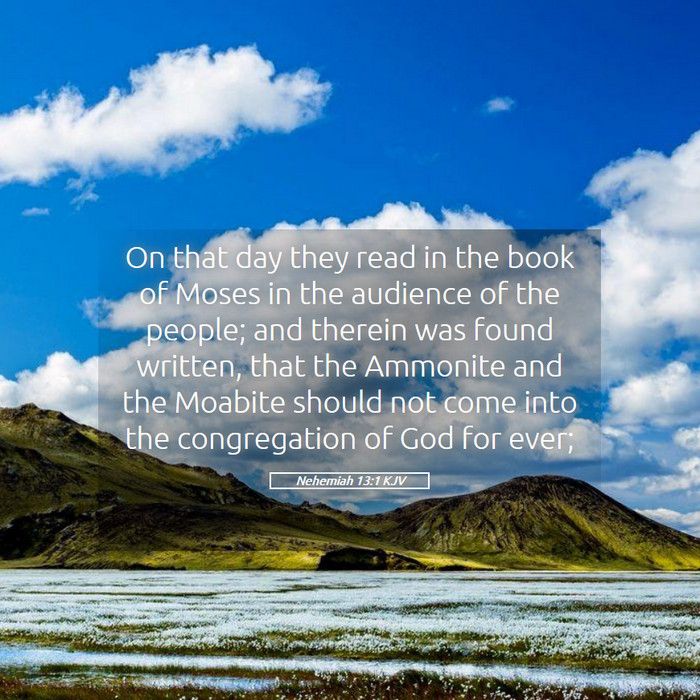 Nehemiah 13:1 KJV Bible Study