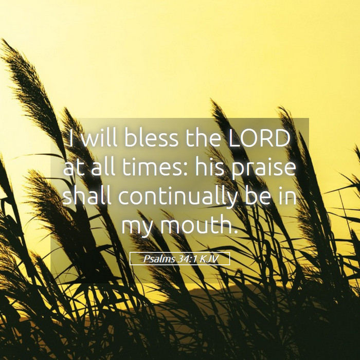 Psalms 34:1 KJV Bible Study