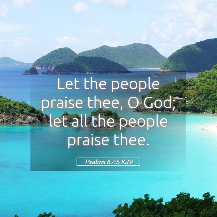 Psalms 67:5 KJV Bible Study