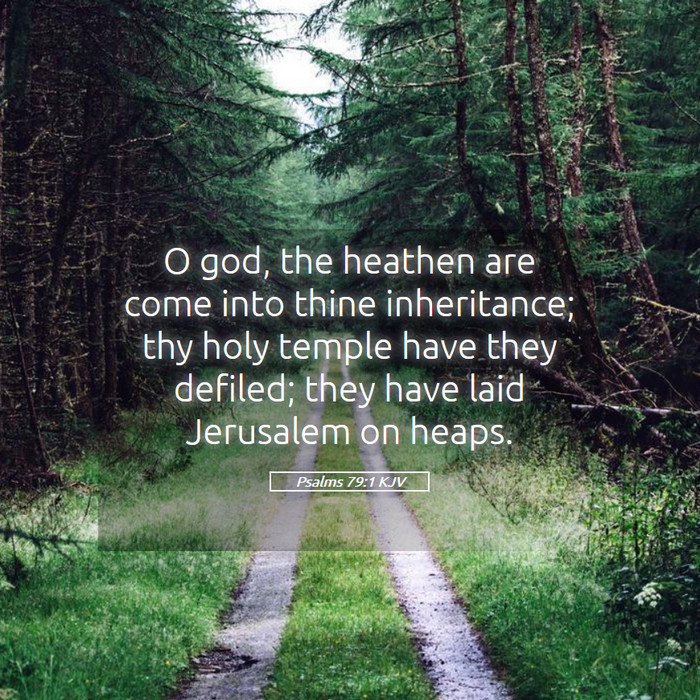 Psalms 79:1 KJV Bible Study