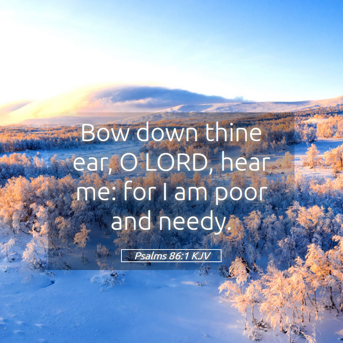 Psalms 86:1 KJV Bible Study