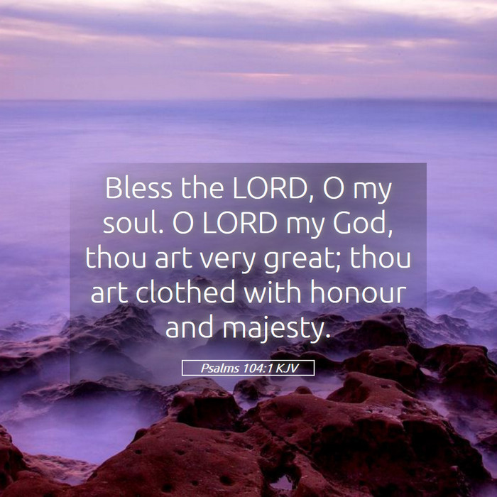 Psalms 104:1 KJV Bible Study