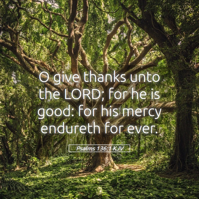 Psalms 136:1 KJV Bible Study