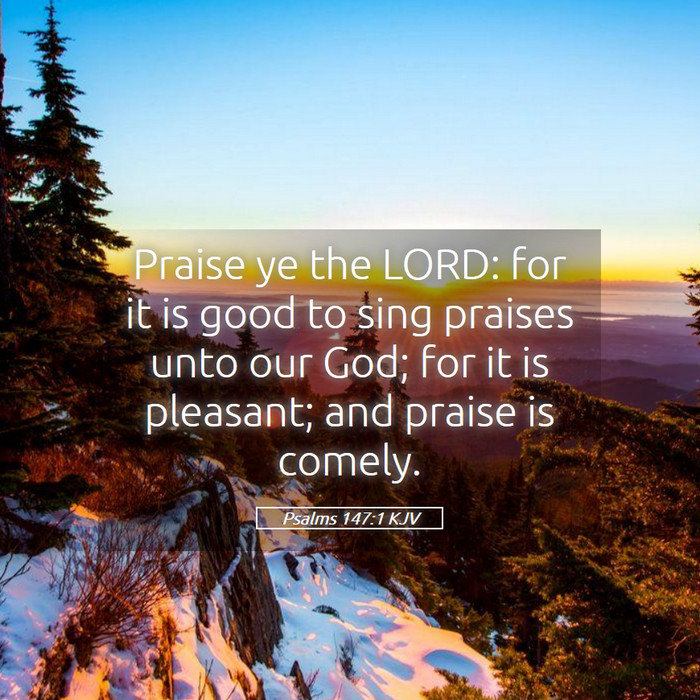 Psalms 147:1 KJV Bible Study