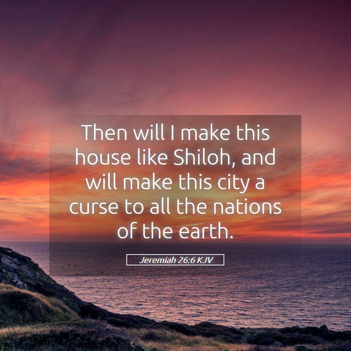 Jeremiah 26:6 KJV Bible Study