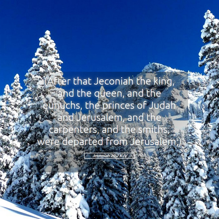 Jeremiah 29:2 KJV Bible Study
