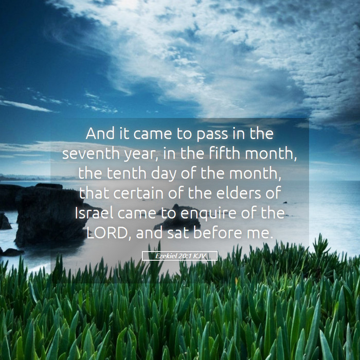 Ezekiel 20:1 KJV Bible Study