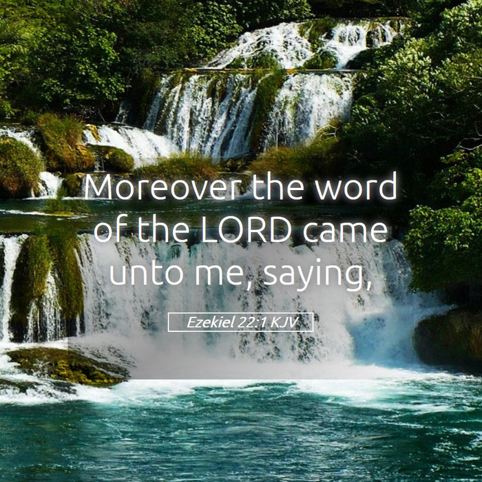 Ezekiel 22:1 KJV Bible Study