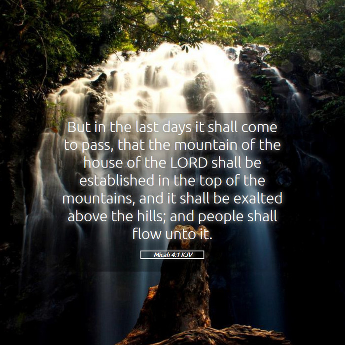 Micah 4:1 KJV Bible Study