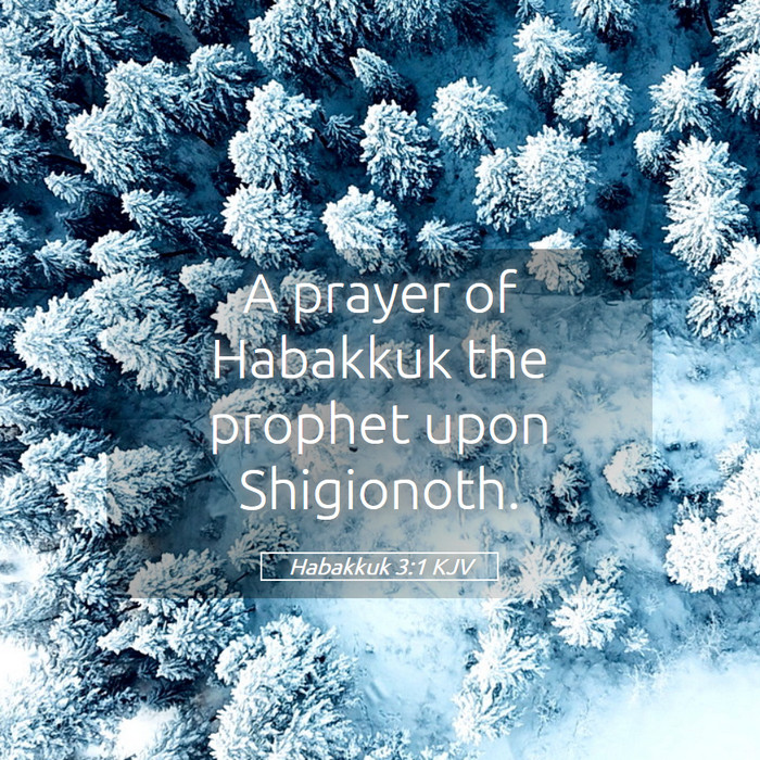 Habakkuk 3:1 KJV Bible Study