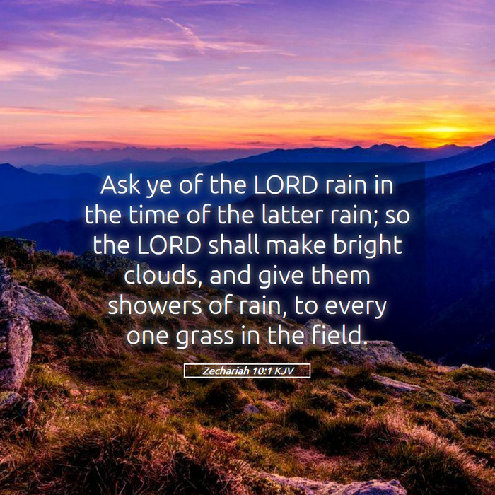 Zechariah 10:1 KJV Bible Study