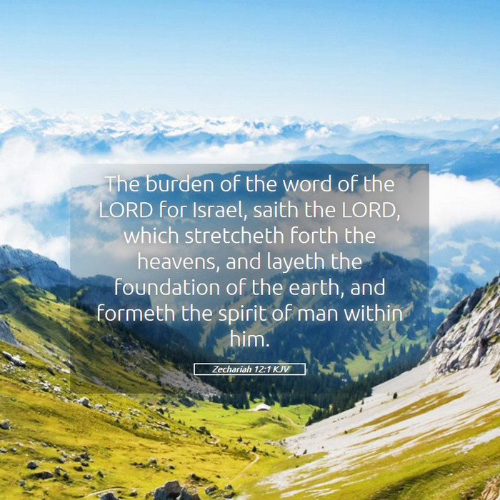 Zechariah 12:1 KJV Bible Study
