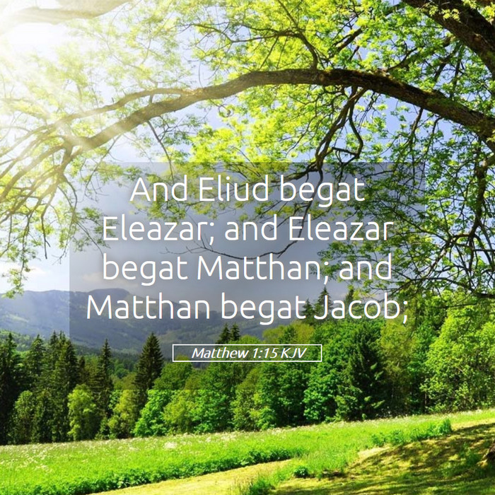 Matthew 1:15 KJV Bible Study