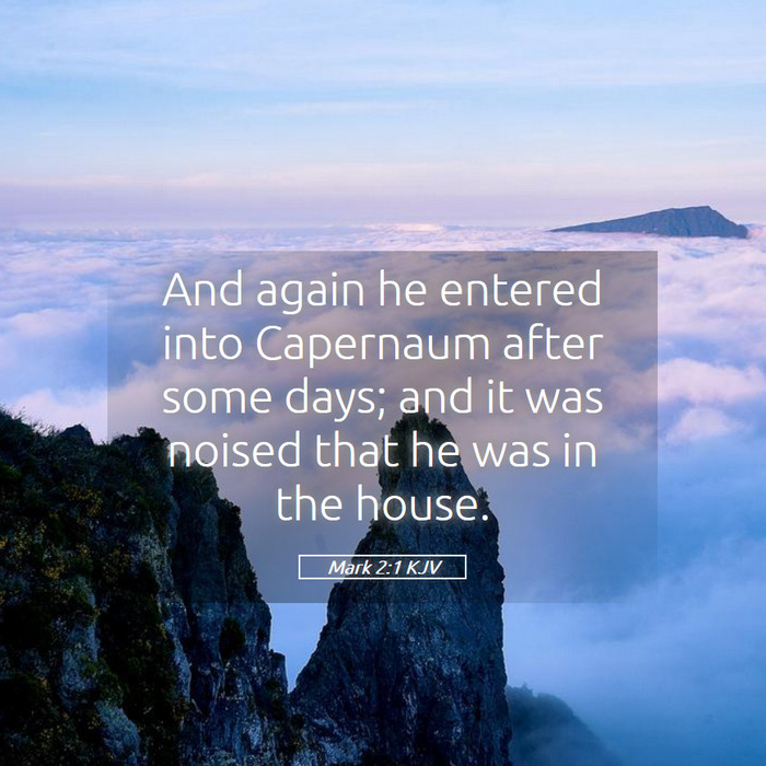 Mark 2:1 KJV Bible Study