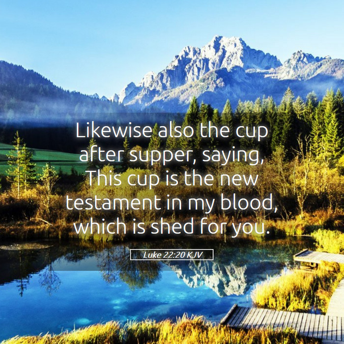 Luke 22:20 KJV Bible Study