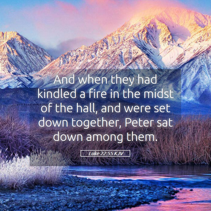 Luke 22:55 KJV Bible Study