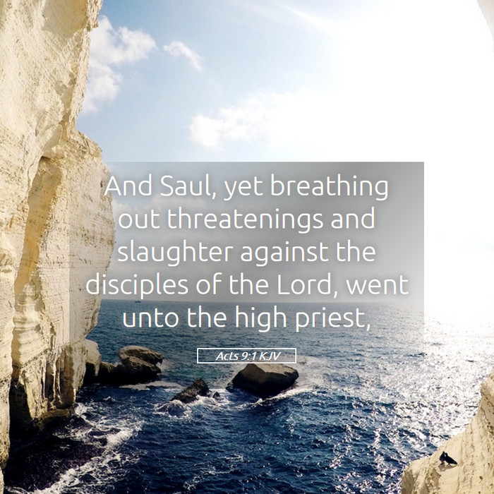 Acts 9:1 KJV Bible Study