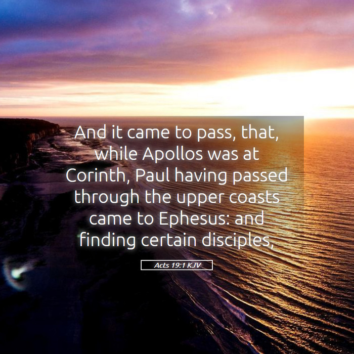 Acts 19:1 KJV Bible Study
