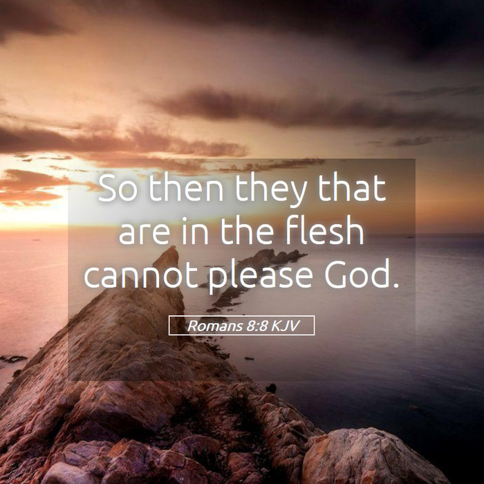 Romans 8:8 KJV Bible Study