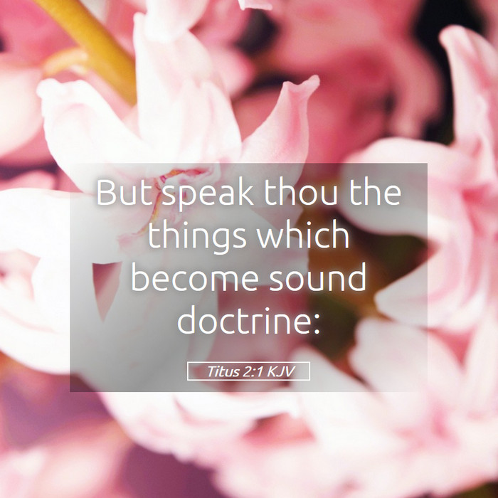 Titus 2:1 KJV Bible Study