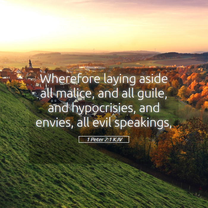 1 Peter 2:1 KJV Bible Study